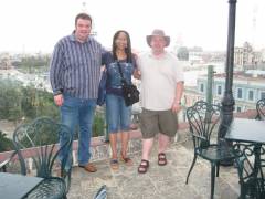 On the rooftop of our hotel