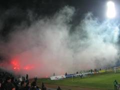 Levski v Marseilles - a warm welcome.JPG