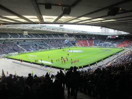 Pre kick-off Hampden view